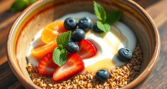healthy grain fruit bowls