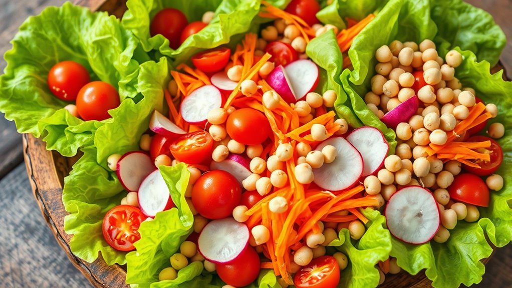 healthy sprouted pulse salads