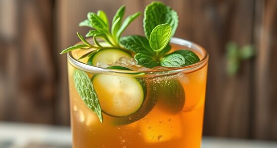 herb infused kombucha mocktails