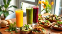 juice and plant meal pairings