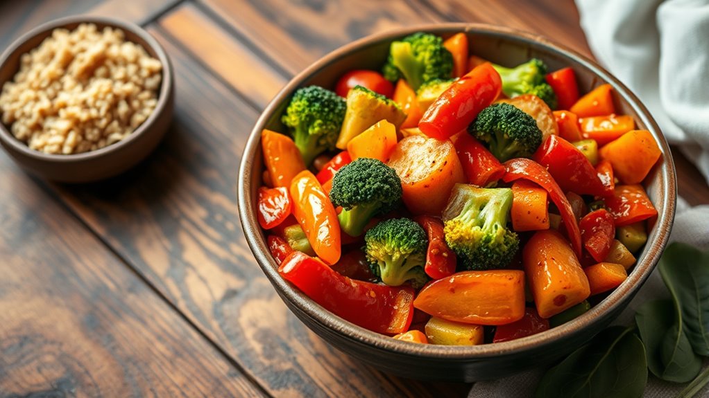 meal prep for veggie dinners