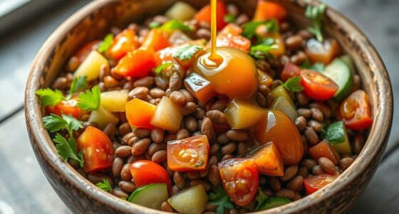 mediterranean lentil citrus salad