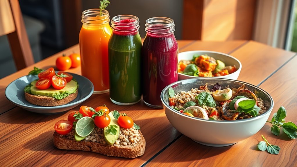 pairing juices with plant based meals