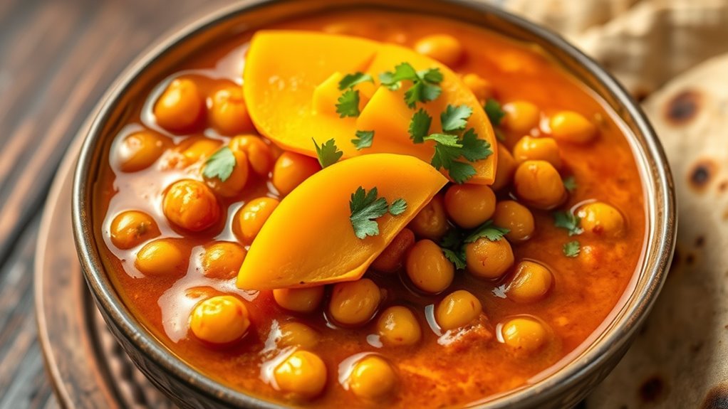 perfect mango chickpea curry