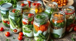 portable layered salad containers