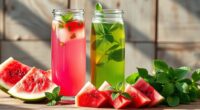 refreshing fruity herbal drinks