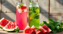 refreshing fruity herbal drinks