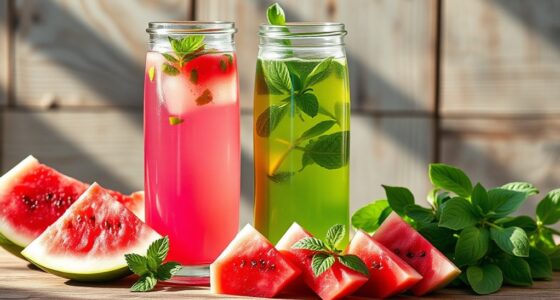 refreshing fruity herbal drinks