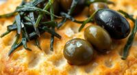 seaweed olive focaccia