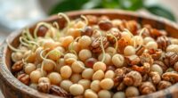 sprouted beans and nuts