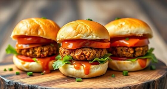 vegan chickpea slider patties