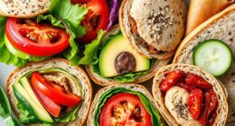 vegan sandwiches and wraps