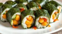 vegetarian seaweed sushi