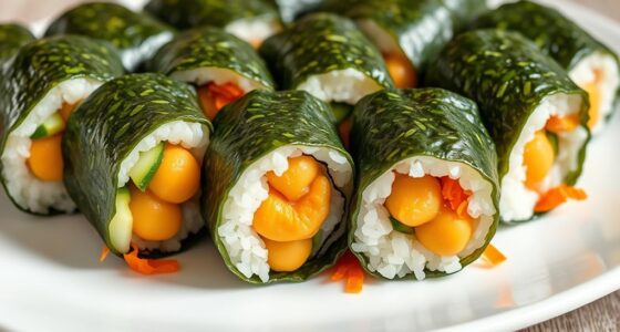 vegetarian seaweed sushi