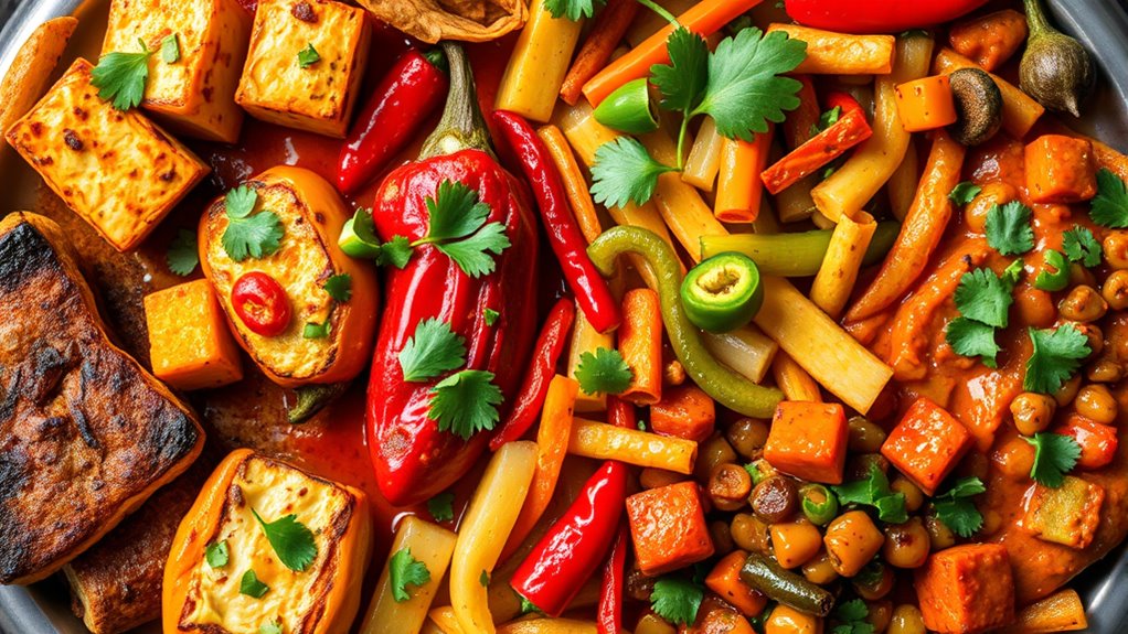 vibrant spicy global vegetarian