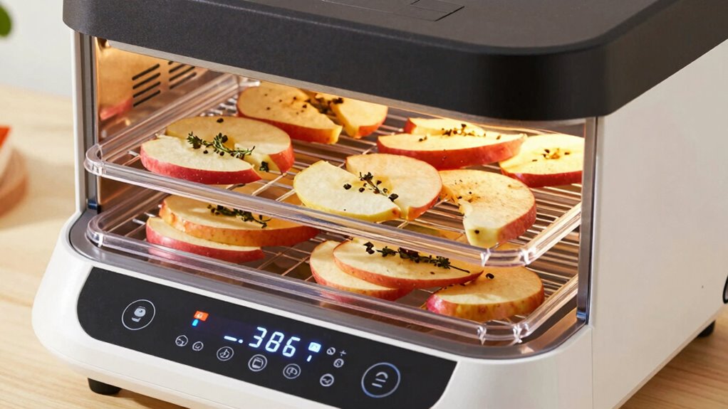 adjust dehydrator food settings