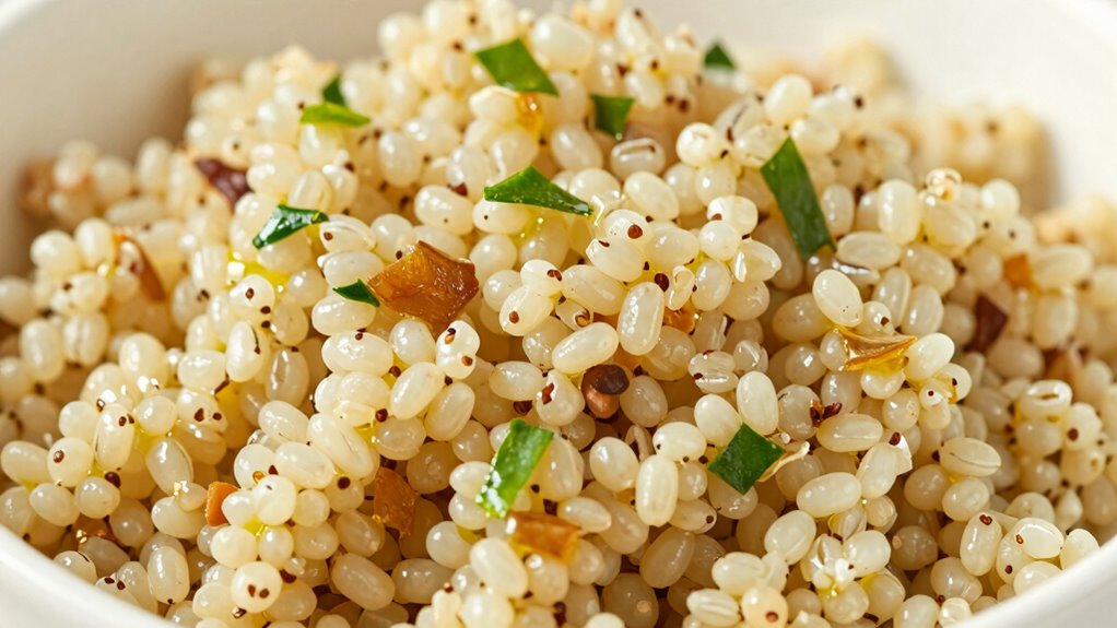 avoid overcooking mushy grains