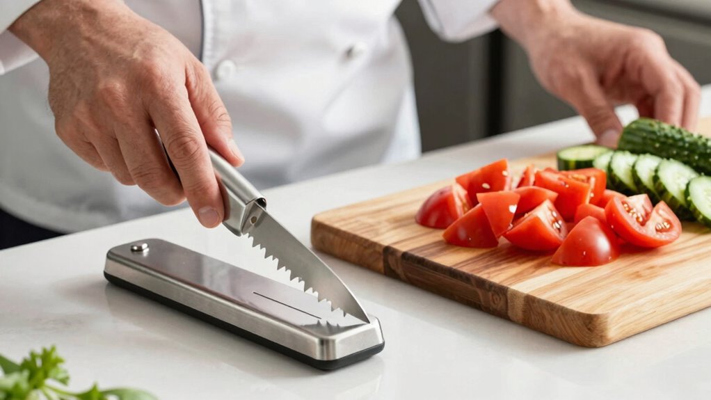 blade sharpness and consistent surface