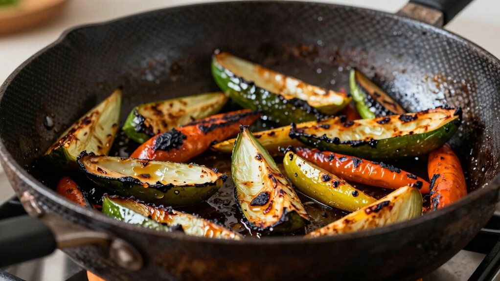 durable seasoned nonstick surface