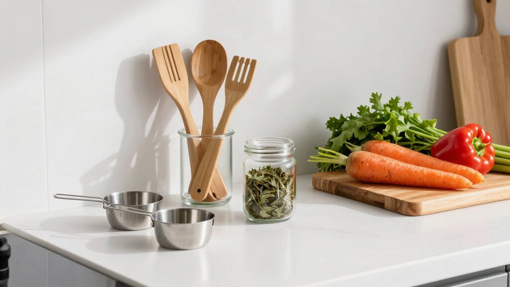 eco friendly storage and minimalist appliances