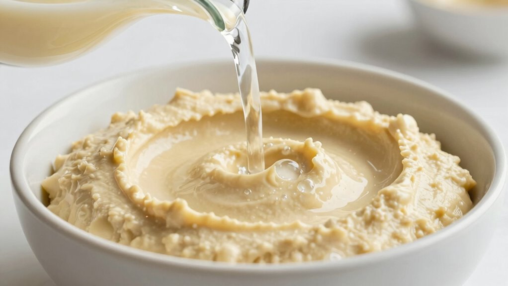 gradually add cold water