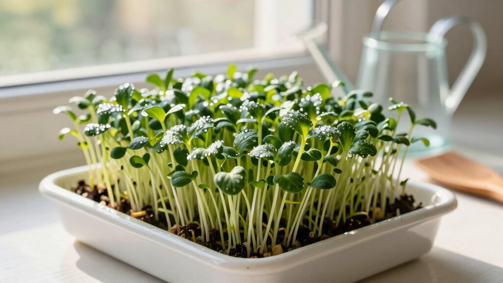 growing microgreens indoors