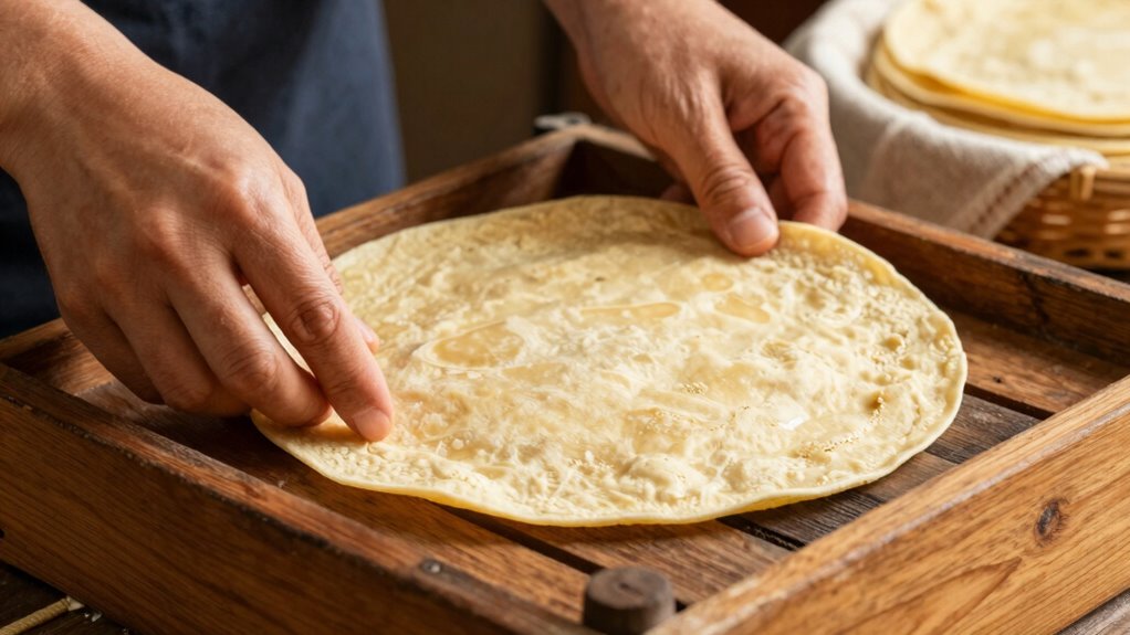 handle tortillas gently carefully
