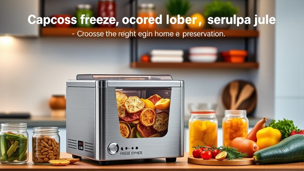 home freeze dryer considerations