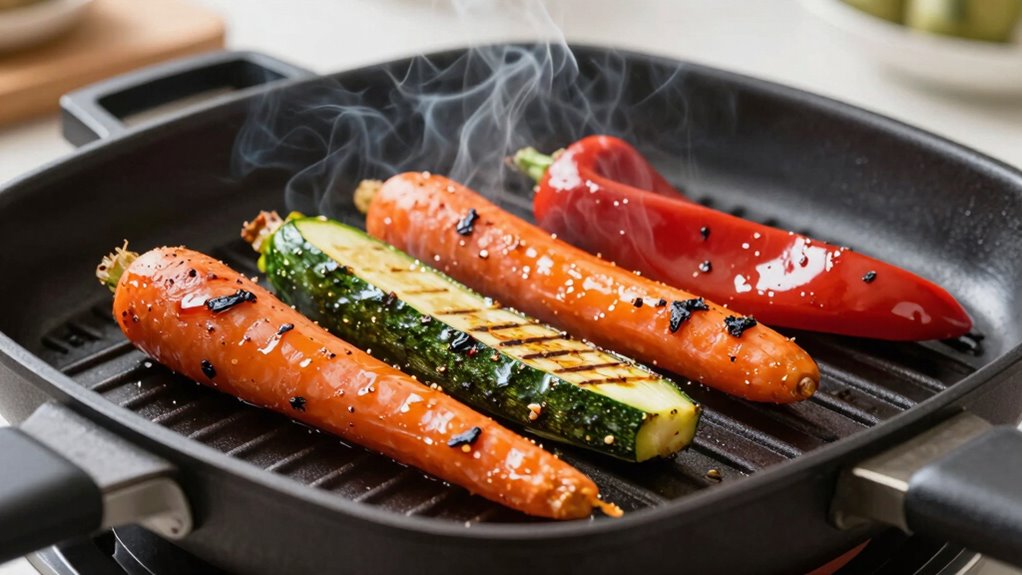 indoor smoky veggie grilling