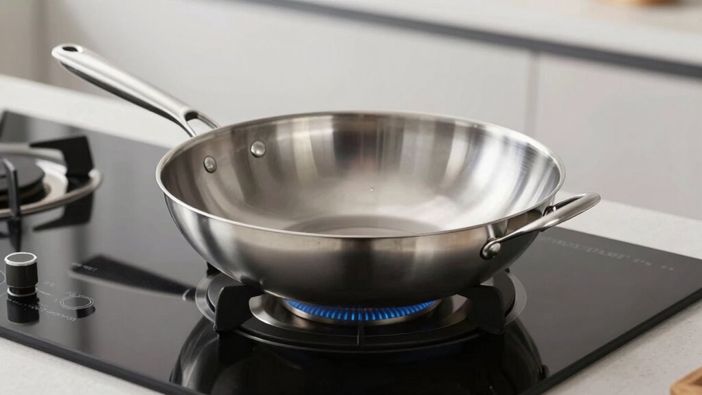 induction compatible flat bottom wok