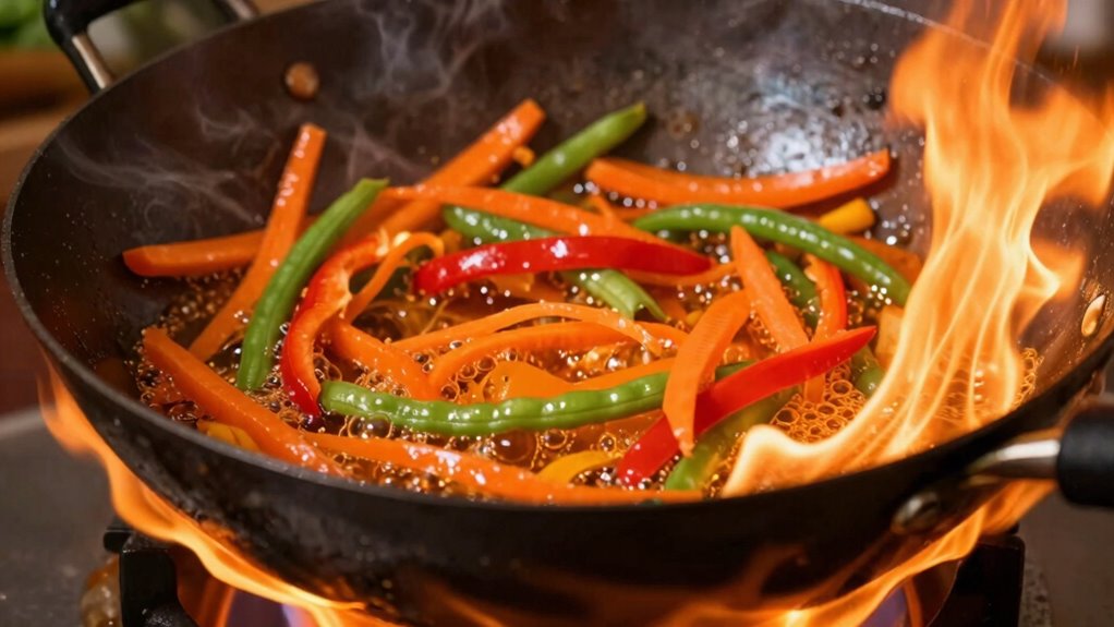 maintain consistent wok heat