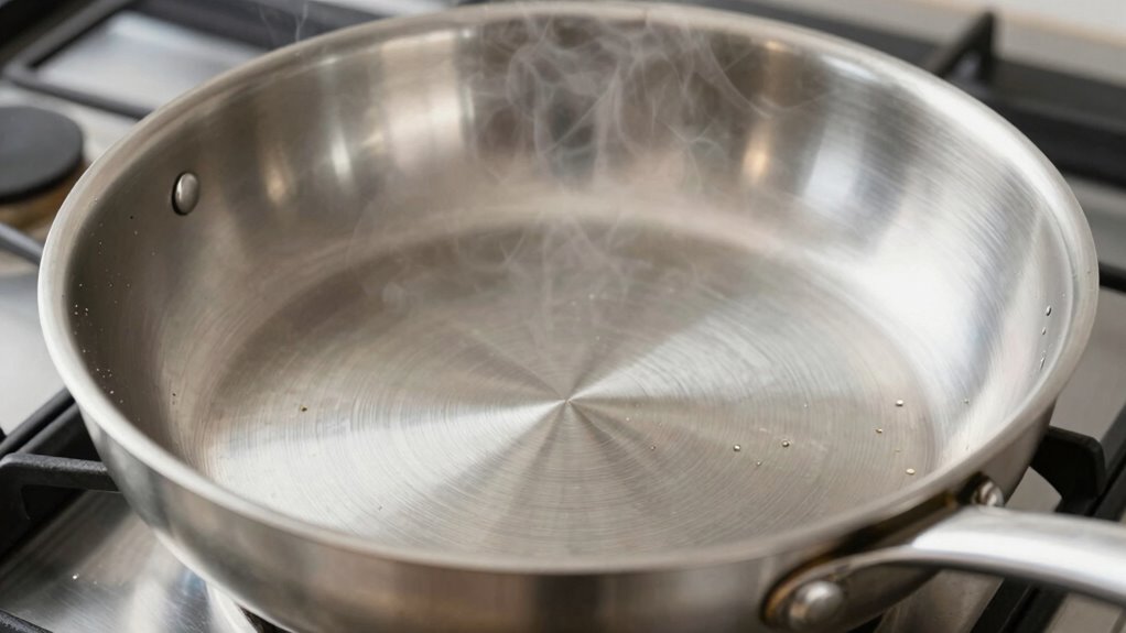 preheat utensil seasoning oil