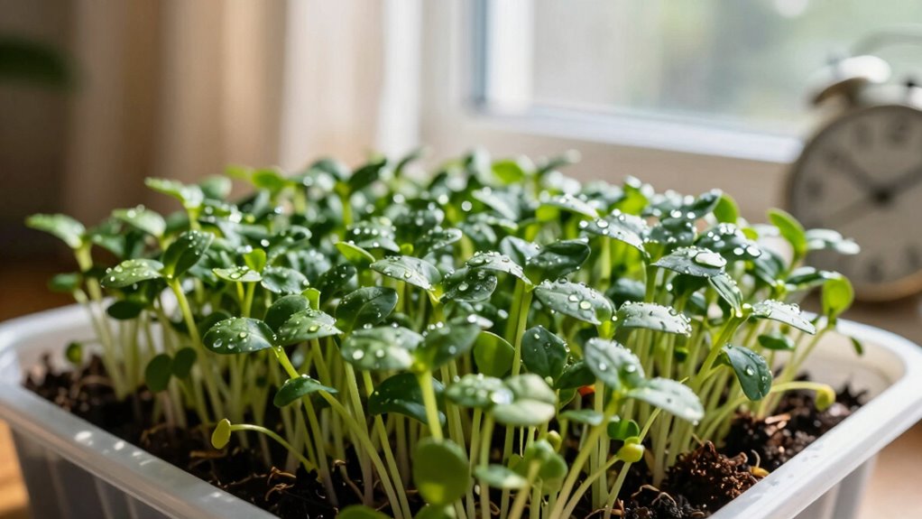proper microgreens growing setup