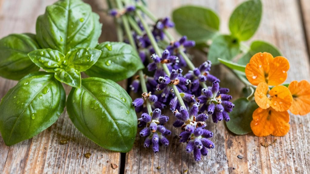 select healthy vibrant herbs