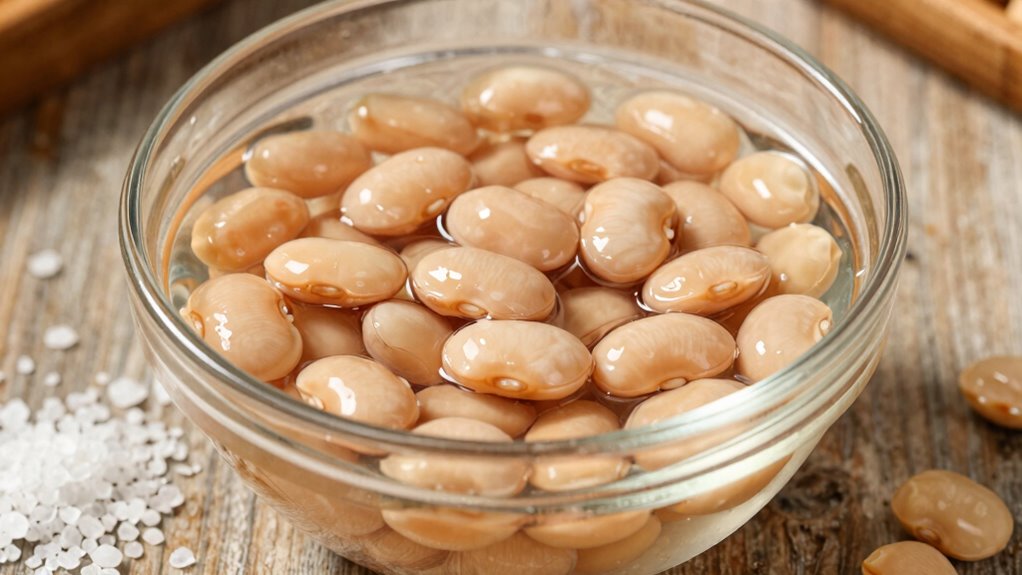 soak salt stir evenly