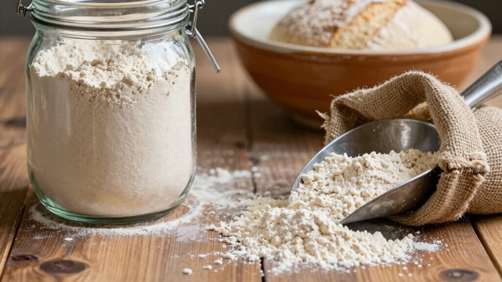 store flour in airtight cool dark conditions