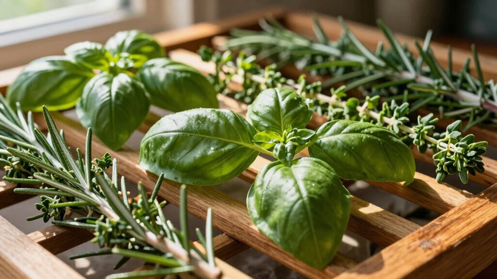 store herbs in airtight dark containers
