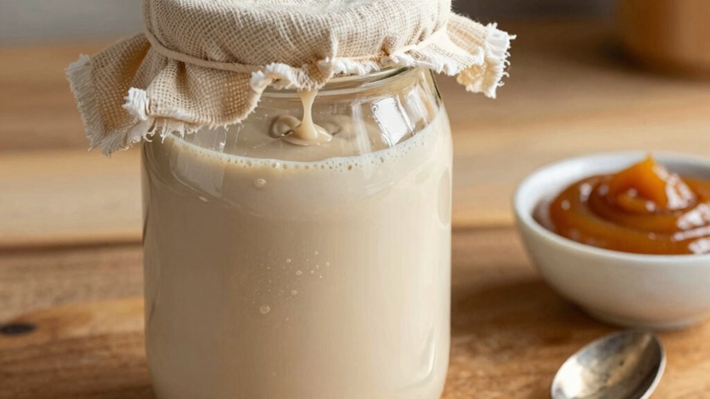 strain for smooth nut milk