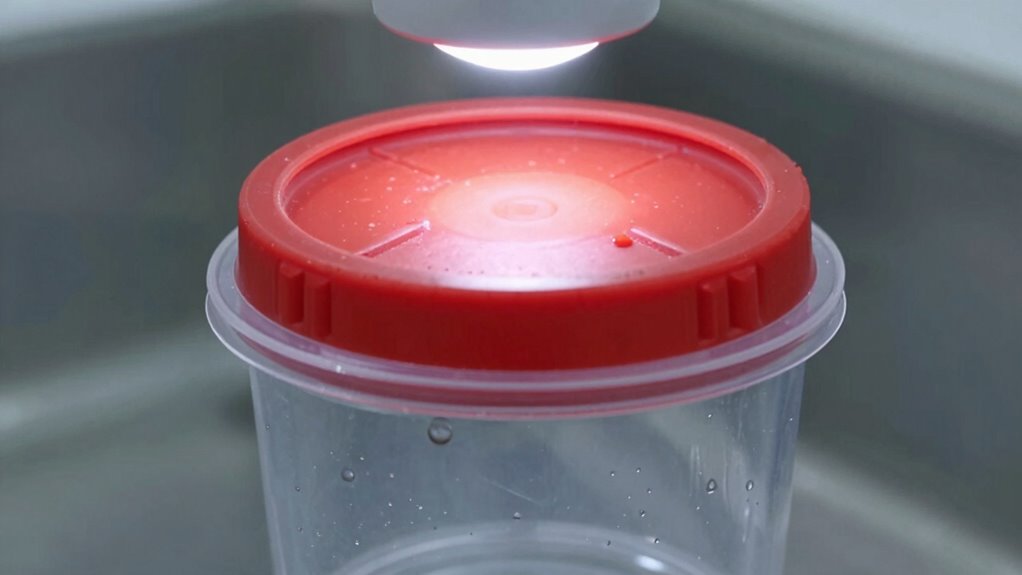 test container seal regularly