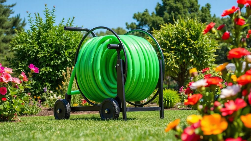 top heavy duty hose reel carts