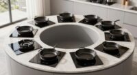 top induction cooktops cast iron
