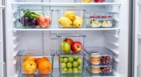top refrigerator organizer bins