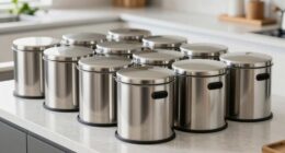 top stainless compost bins