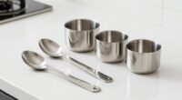 top stainless measuring set