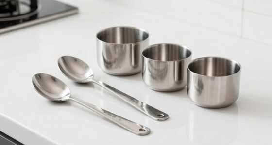 top stainless measuring set