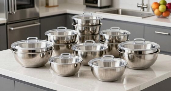 top stainless steel bowls