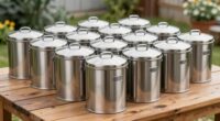 top stainless steel compost bins