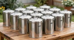 top stainless steel compost bins