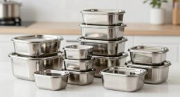 top stainless steel food containers