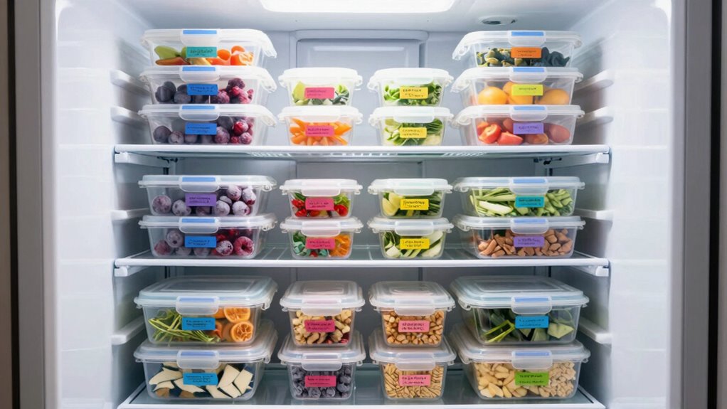 transparent containers improve organization